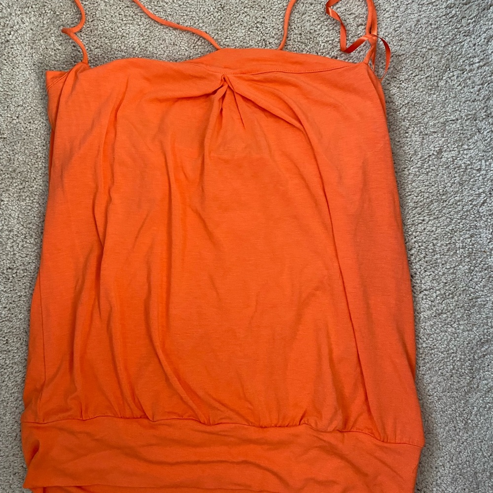 Isaac mizrahi orange tank